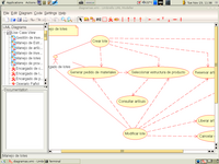 A use case class diagram in Umbrello 1.3.